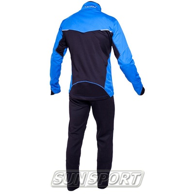 Разминочный костюм NordSki M Premium SoftShell мужской синий (фото, вид 1)