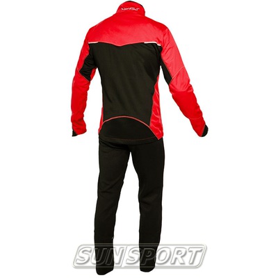Разминочный костюм NordSki M Premium SoftShell мужской красный (фото, вид 1)