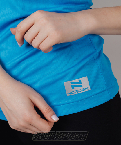 Майка NordSki W Run женская Blue (вид 3) Майка NordSki W Run женская Blue (фото, вид 3)