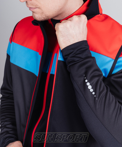 Жилет NordSki M Drive мужской черн/красный (вид 1) Жилет NordSki M Drive мужской черн/красный (фото, вид 1)