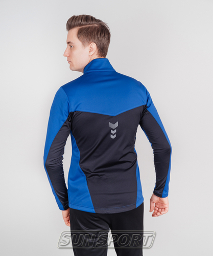 Разминочная куртка NordSki M Base мужская синий (вид 1) Разминочная куртка NordSki M Base мужская синий (фото, вид 1)
