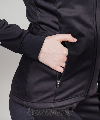 Разминочная куртка NordSki W Drive женская черн/лиловый (вид 2) Разминочная куртка NordSki W Drive женская черн/лиловый (фото, вид 2)