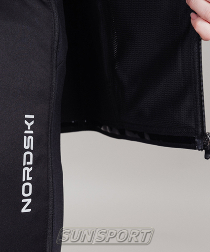 Разминочная куртка NordSki W Drive женская черн/лиловый (вид 3) Разминочная куртка NordSki W Drive женская черн/лиловый (фото, вид 3)