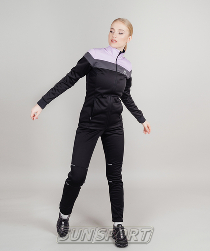 Разминочная куртка NordSki W Drive женская черн/лиловый (вид 4) Разминочная куртка NordSki W Drive женская черн/лиловый (фото, вид 4)