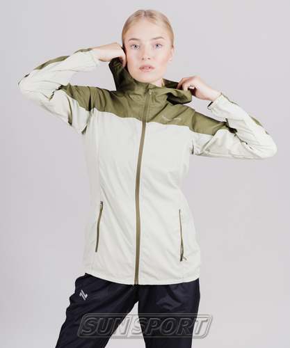 Куртка тренировочная NordSki W Rain женская Green/Olive (вид 1) Куртка тренировочная NordSki W Rain женская Green/Olive (фото, вид 1)
