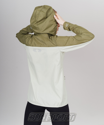 Куртка тренировочная NordSki W Rain женская Green/Olive (вид 2) Куртка тренировочная NordSki W Rain женская Green/Olive (фото, вид 2)