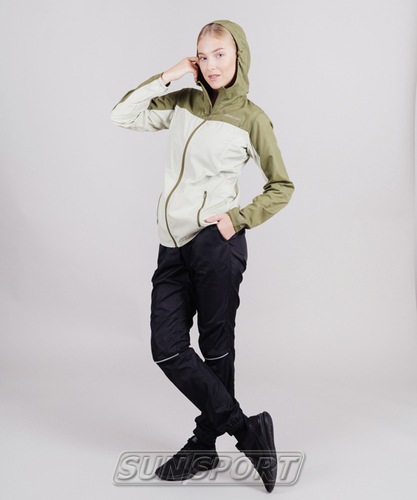 Куртка тренировочная NordSki W Rain женская Green/Olive (вид 5) Куртка тренировочная NordSki W Rain женская Green/Olive (фото, вид 5)