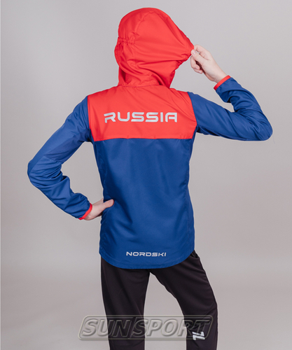 Куртка тренировочная NordSki JR Run детская Patriot (вид 2) Куртка тренировочная NordSki JR Run детская Patriot (фото, вид 2)