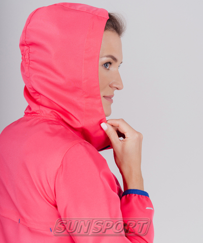 Куртка тренировочная NordSki W Run женская Pink (вид 4) Куртка тренировочная NordSki W Run женская Pink (фото, вид 4)