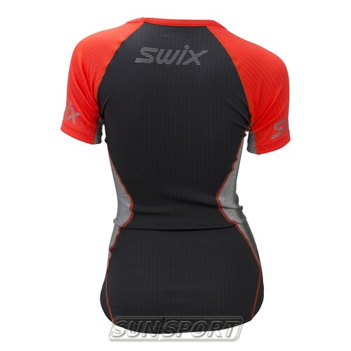 Футболка Swix W Radiant RaceX SS женская красный неон (вид 1) Футболка Swix W Radiant RaceX SS женская красный неон (фото, вид 1)