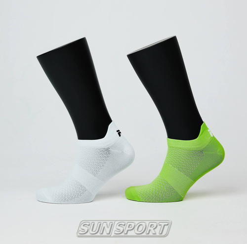Носки (комплект) беговые NordSki Race белый/лайм Носки (комплект) беговые NordSki Race белый/лайм (фото)