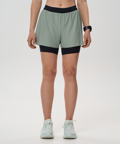 Шорты беговые NordSki W Road женские Ice Mint/Black Шорты беговые NordSki W Road женские Ice Mint/Black (фото)