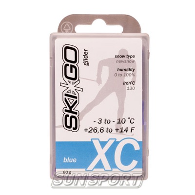 Парафин SkiGo CH XC (-3-10) blue 60г