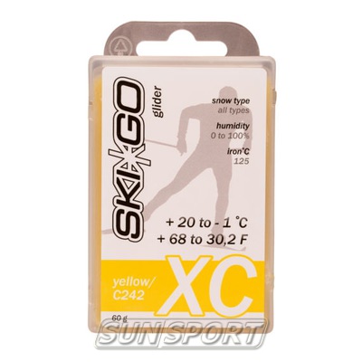 Парафин SkiGo CH XC (+20-1) yellow 60г