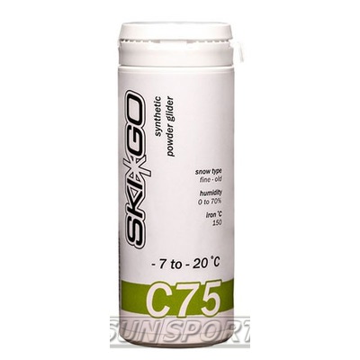 Порошок SkiGo C75 углеводород (-7-20) green 60г