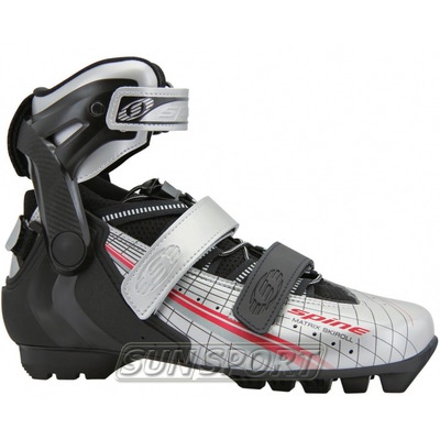 Ботинки лыжероллеров Spine Skiroll Skate SNS Pilot бел/черный (фото)