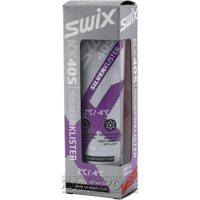 Жидкая мазь SWIX (+2-4) violet silver со скребком 55г