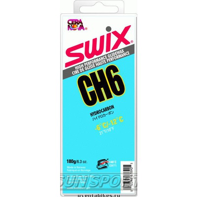 Парафин Swix CH06 (-6-12) blue 180г
