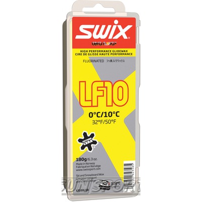 Парафин Swix LF10 (+10-0) yellow 180г
