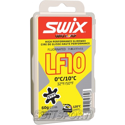 Парафин Swix LF10 (+10-0) yellow 60г