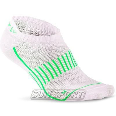 Носки беговые Craft Cool Training бел/черн/зеленый (фото)