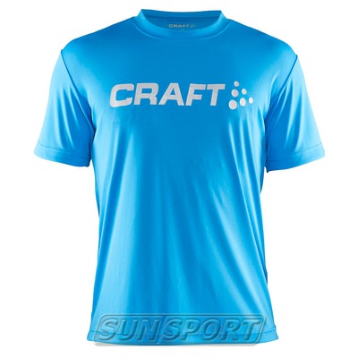 Футболка Craft M Run Logo мужская голубой