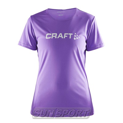 Футболка Craft W Prime Run Logo женская лиловый (фото)