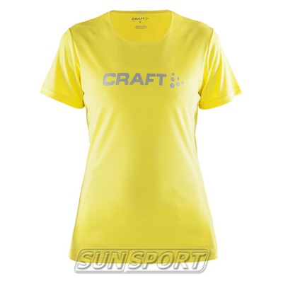 Футболка Craft W Prime Run Logo женская желтый (фото)