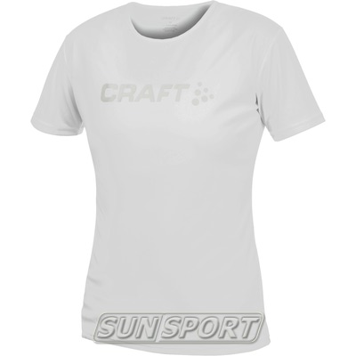 Футболка Craft W Active Run Logo женская серый