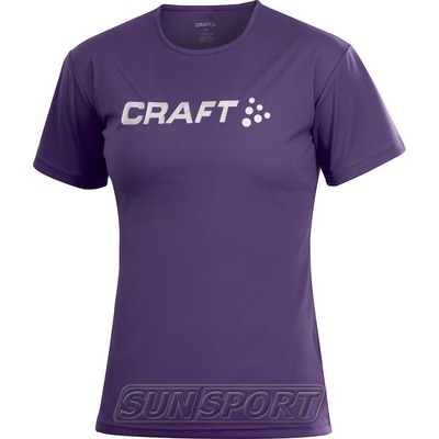 Футболка Craft W Active Run Logo женская сиреневый
