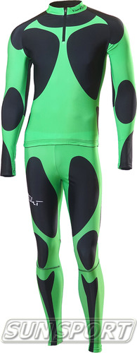 Комбинезон лыжный NordSki черн/зеленый Комбинезон лыжный NordSki черн/зеленый (фото)