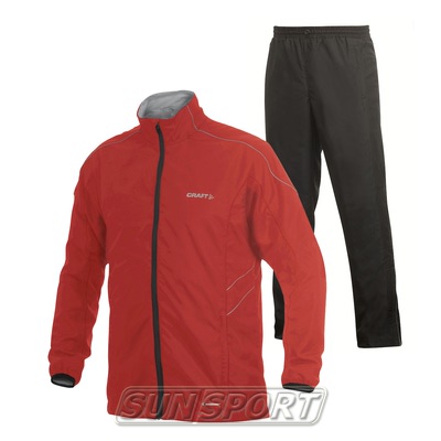 Костюм Ветрозащитный Craft W Active Run Wind женский красный Костюм Ветрозащитный Craft W Active Run Wind женский красный (фото)