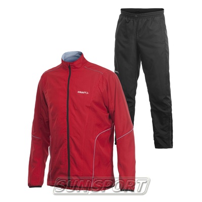 Костюм Ветрозащитный Craft M Active Run Wind мужской красный Костюм Ветрозащитный Craft M Active Run Wind мужской красный (фото)