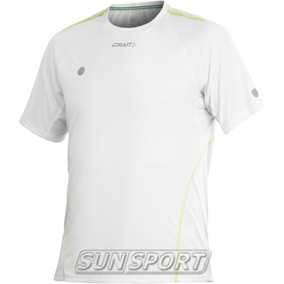 Футболка Craft M Performance Run мужская белый Футболка Craft M Performance Run мужская белый