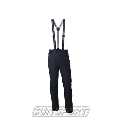 Утепленные штаны на лямках NordSki М Premium мужские черный (фото)