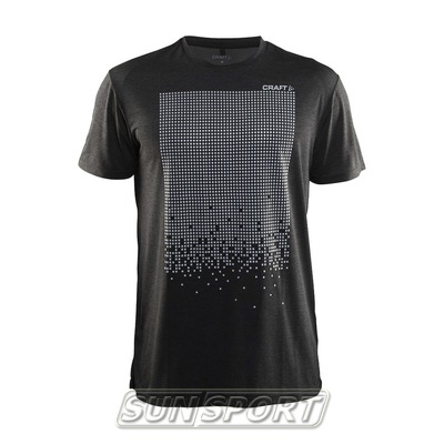 Футболка Craft M Mind Run Reflective мужская черный Футболка Craft M Mind Run Reflective мужская черный (фото)