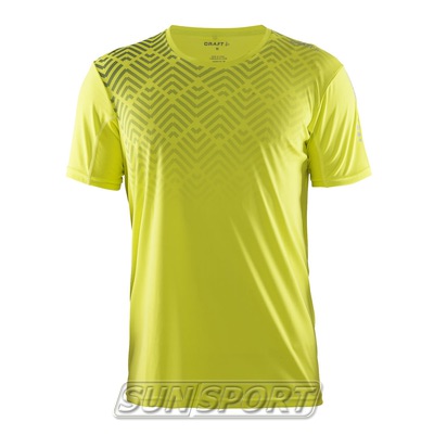Футболка Craft M Mind Run мужская жёлтый Футболка Craft M Mind Run мужская жёлтый (фото)