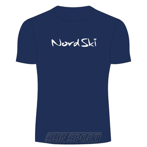 Футболка NordSki JR Active детская Navy Футболка NordSki JR Active детская Navy (фото)