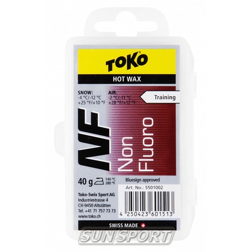 Парафин Toko NF Tribloc (-4-12) red 40г Парафин Toko NF Tribloc (-4-12) red 40г