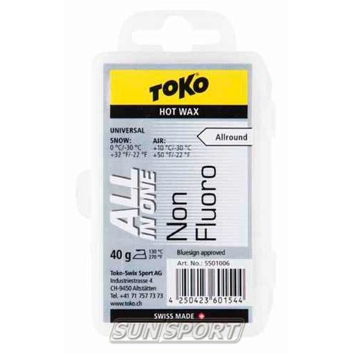 Парафин Toko NF Tribloc (0-30) white 40г Парафин Toko NF Tribloc (0-30) white 40г