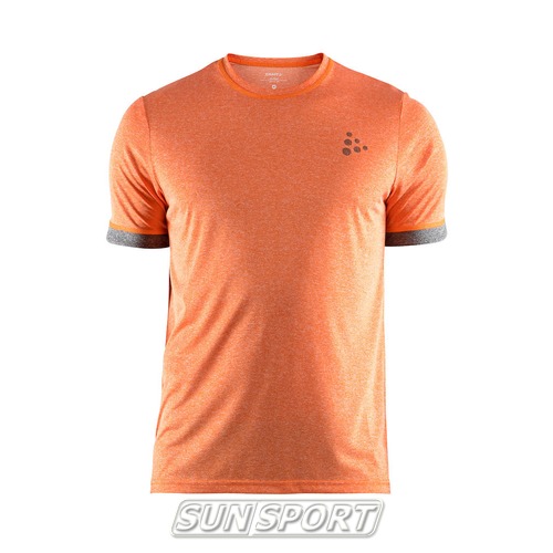 Футболка Craft M Melange SS мужская оранжевый Футболка Craft M Melange SS мужская оранжевый (фото)