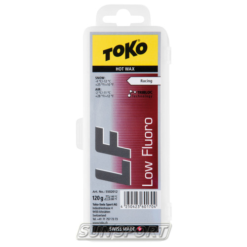 Парафин Toko LF Tribloc (-4-12) red 120г Парафин Toko LF Tribloc (-4-12) red 120г