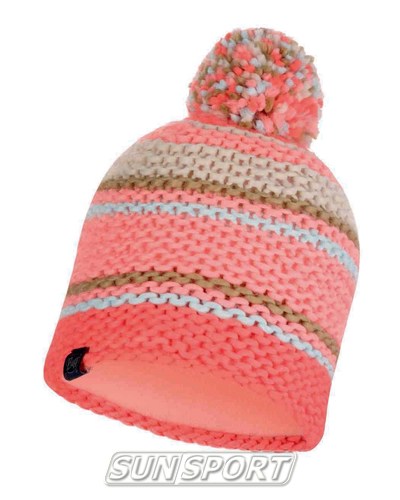  Buff Knitted&Polar Hat Dorian Coral Pink