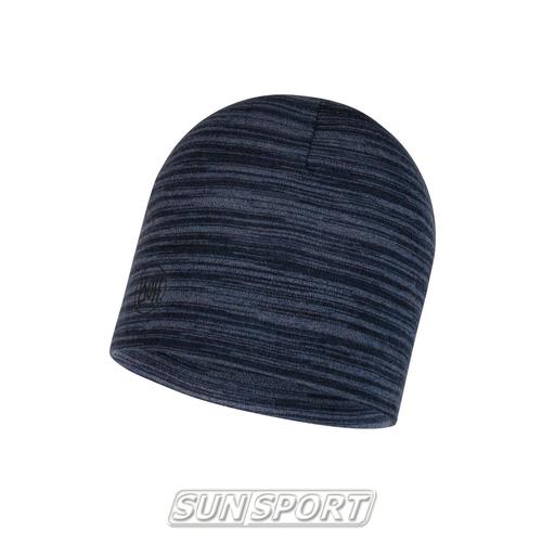  Buff Midweight Merino Wool Hat Denim ()