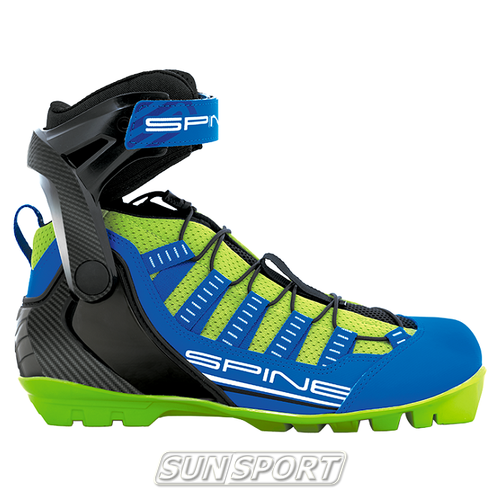 Ботинки лыжероллеров Spine Skiroll Skate SNS син/зеленый