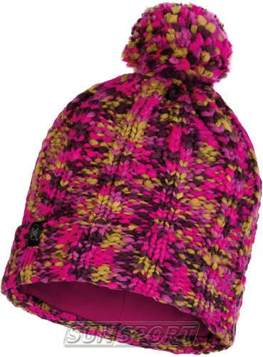  Buff Knitted&Polar Hat Livy Magenta
