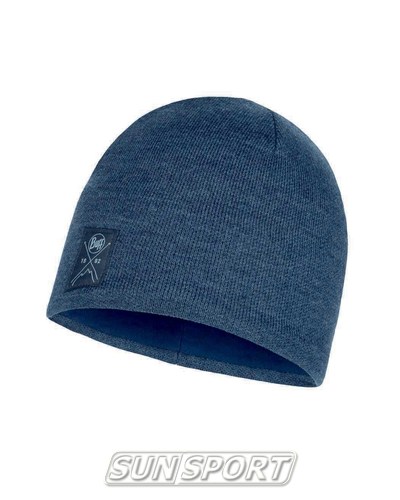  Buff Knitted&Polar Hat Solid Navy