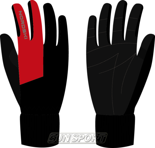 Перчатки NordSki JR Motion WS детские черн/красный Перчатки NordSki JR Motion WS детские черн/красный (фото)