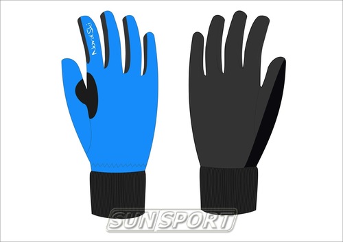 Перчатки NordSki JR Warm WS детские синий Перчатки NordSki JR Warm WS детские синий (фото)