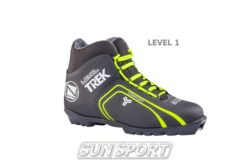 Ботинки лыжные Trek Level1 NNN черный (фото)